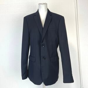 Giorgio Armani Italy Men's Black Slim Fit Wool Blend Blazer EU 52/US Large-XL